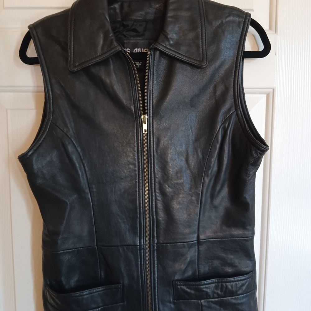 Leather vest